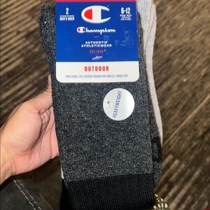 Champion Men's Gray Outdoor Socks
